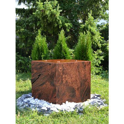 Granit Gartenbrunnen Modell Cubo 40