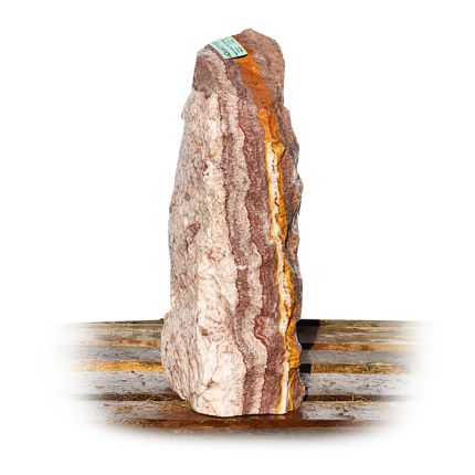 Onyx Marmor Natur Quellstein Nr 541/H 57cm